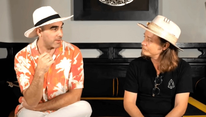 Hernan with crypto industry figure